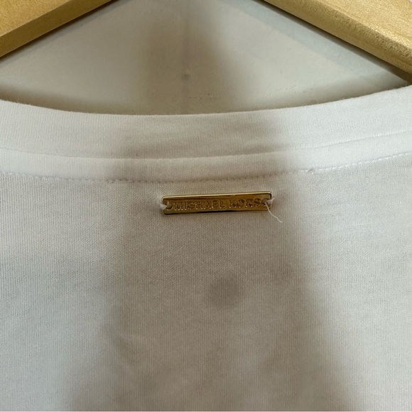 Michael Michael Kors Women long-sleeve top with chiffon sleeves White Size M - Picture 7 of 8